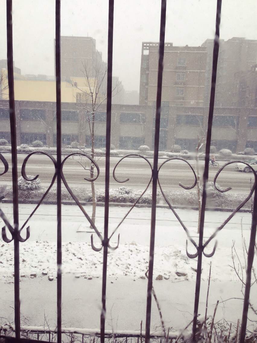 winter window view in xuzhou